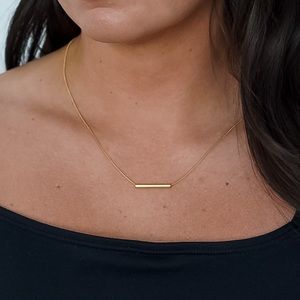 Gold Bar Necklace